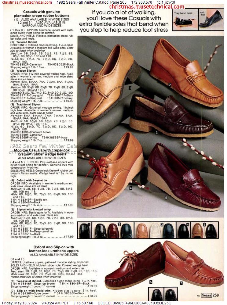1982 Sears Fall Winter Catalog, Page 265