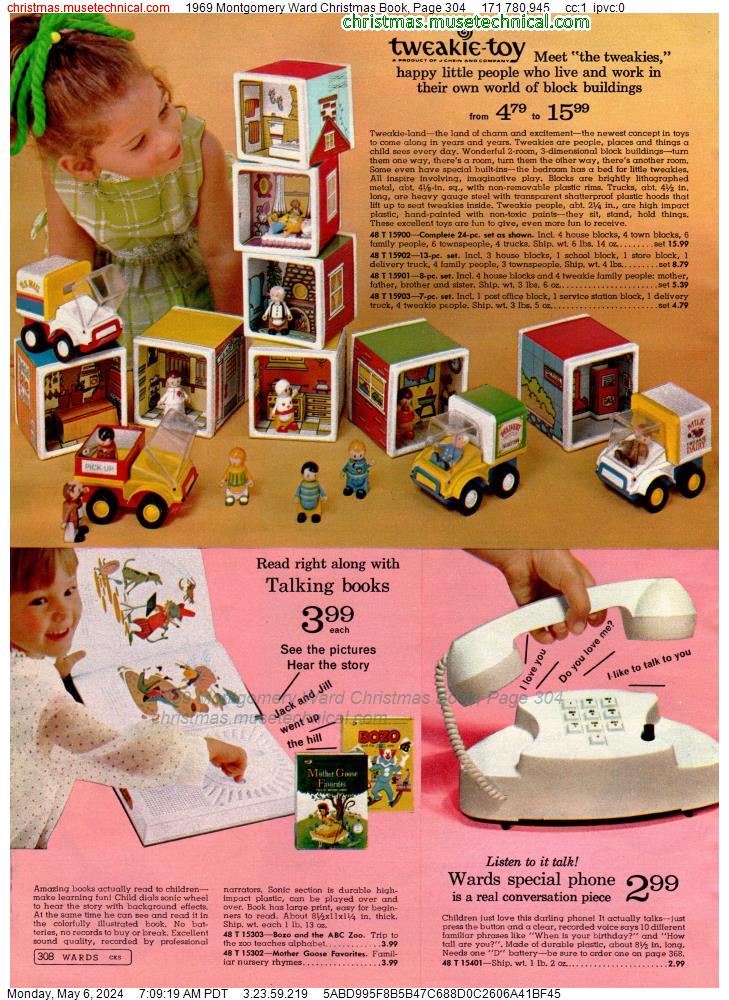 1969 Montgomery Ward Christmas Book, Page 304