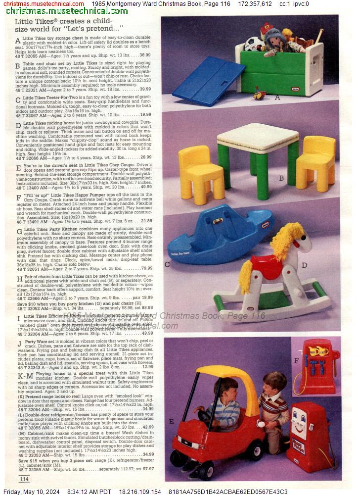 1985 Montgomery Ward Christmas Book, Page 116