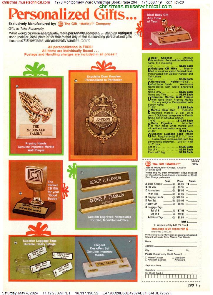 1978 Montgomery Ward Christmas Book, Page 294