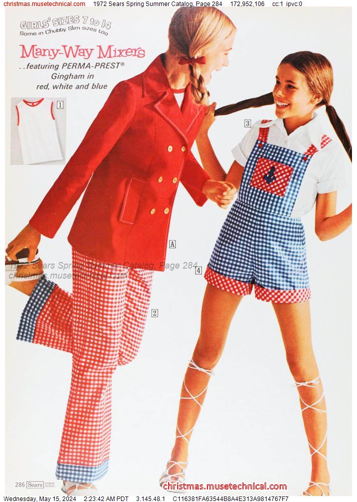 1972 Sears Spring Summer Catalog, Page 284