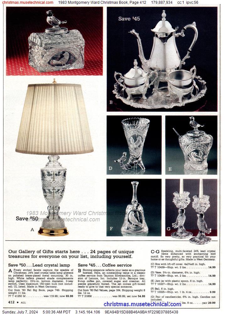 1983 Montgomery Ward Christmas Book, Page 412