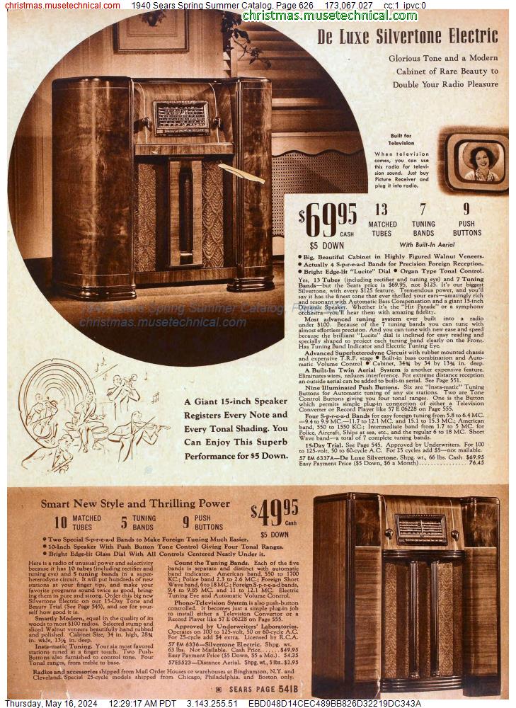 1940 Sears Spring Summer Catalog, Page 626