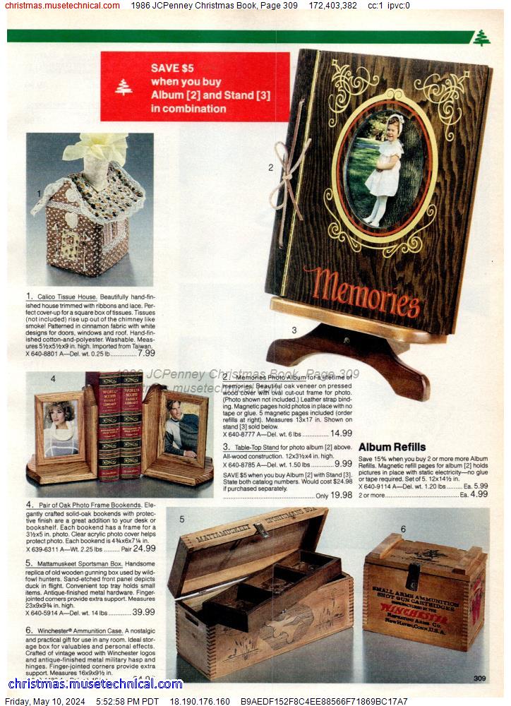 1986 JCPenney Christmas Book, Page 309