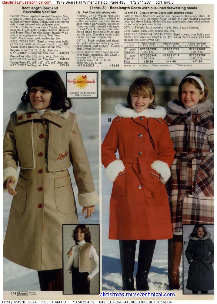 1979 Sears Fall Winter Catalog, Page 496