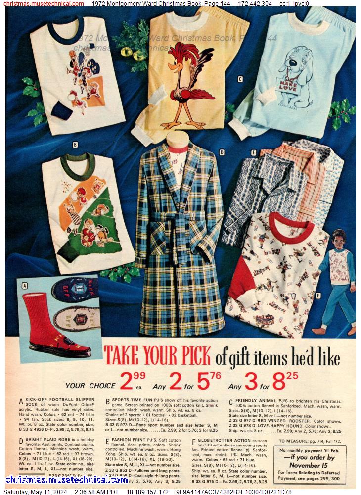 1972 Montgomery Ward Christmas Book, Page 144