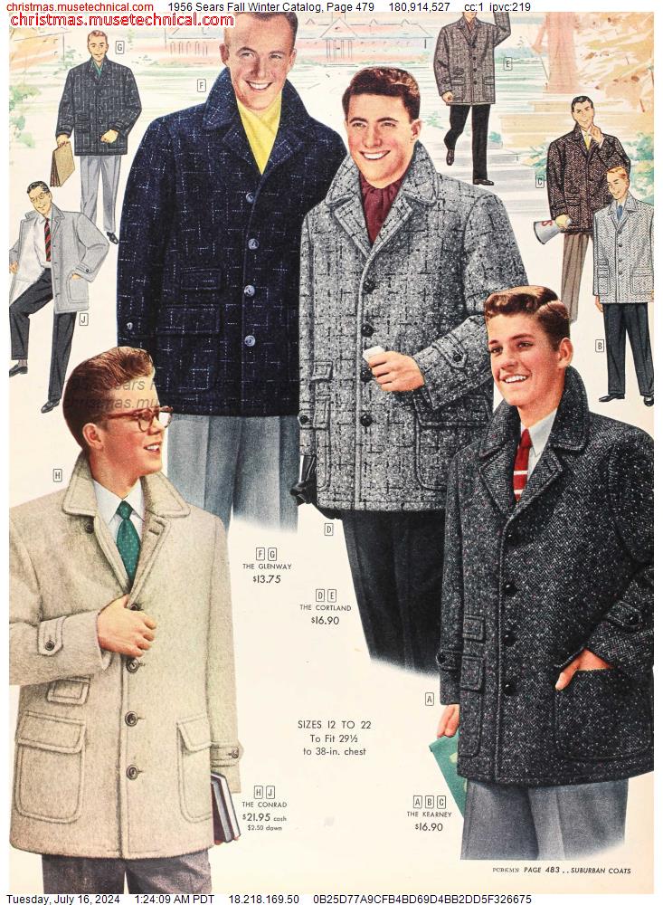 1956 Sears Fall Winter Catalog, Page 479