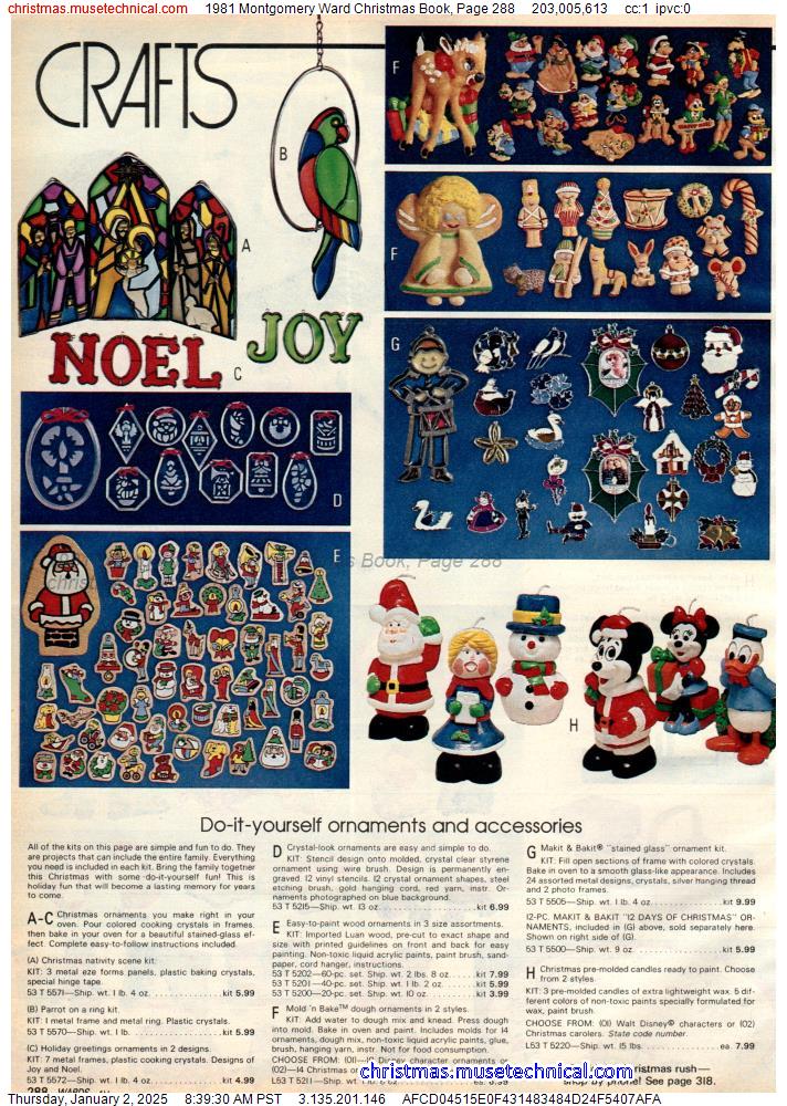 1981 Montgomery Ward Christmas Book, Page 288