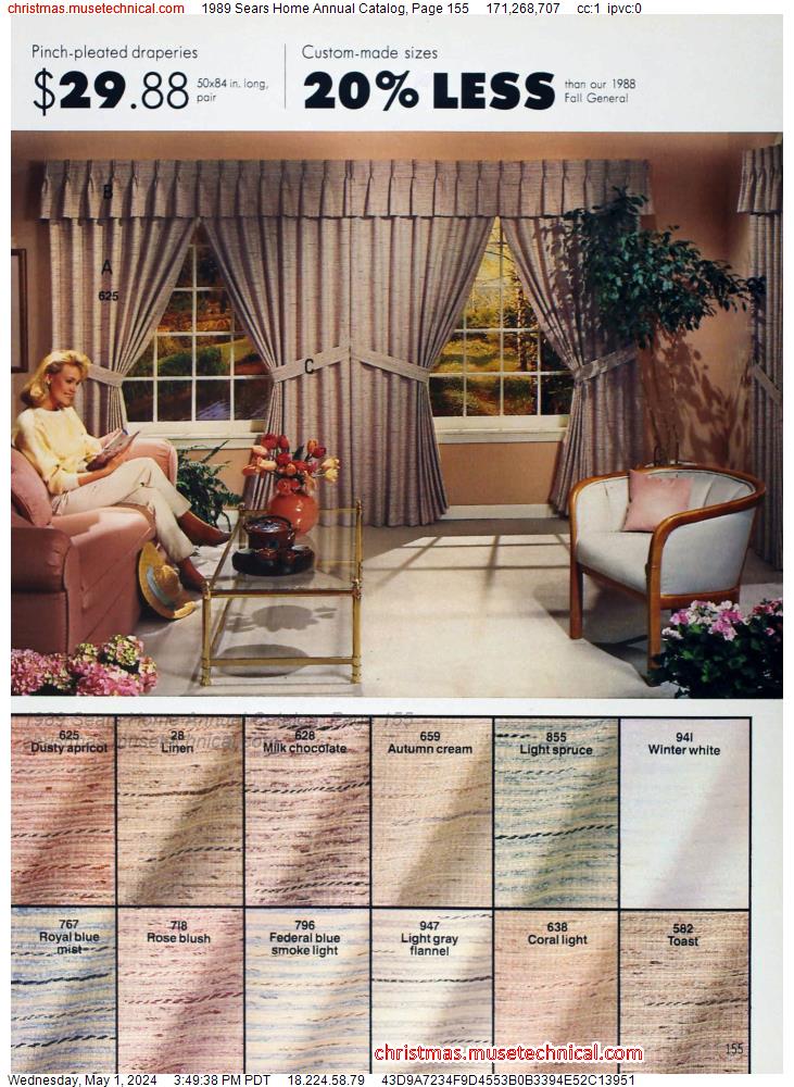 1989 Sears Home Annual Catalog, Page 155