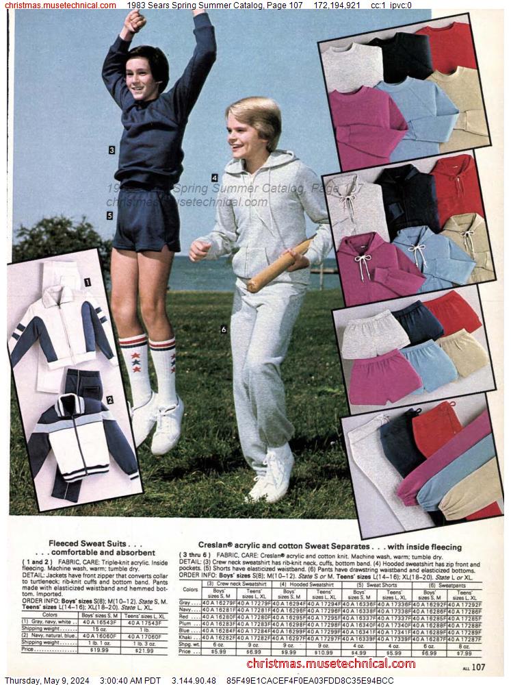 1983 Sears Spring Summer Catalog, Page 107