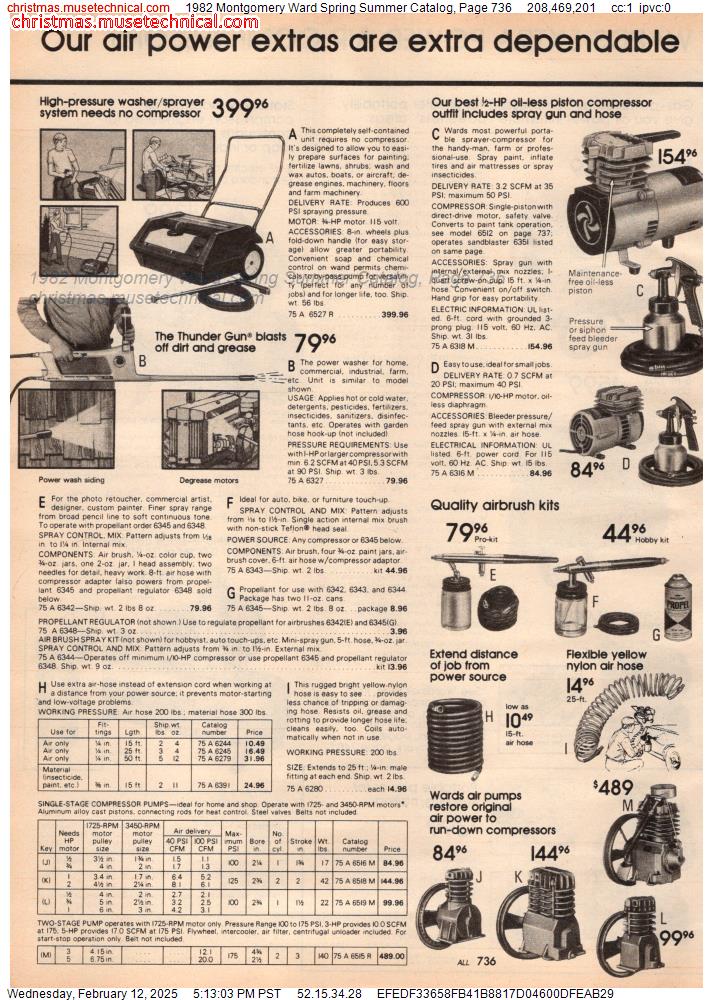 1982 Montgomery Ward Spring Summer Catalog, Page 736