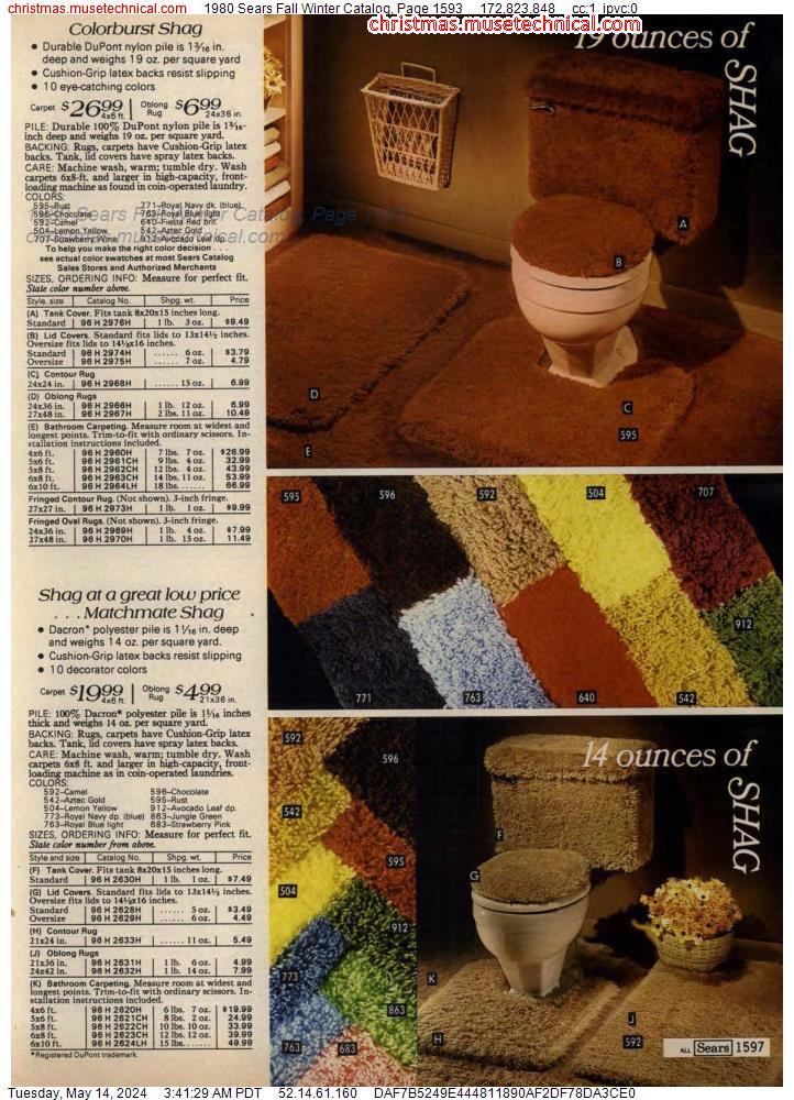 1980 Sears Fall Winter Catalog, Page 1593