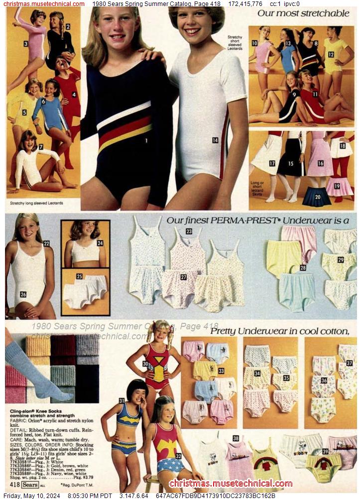 1980 Sears Spring Summer Catalog, Page 418