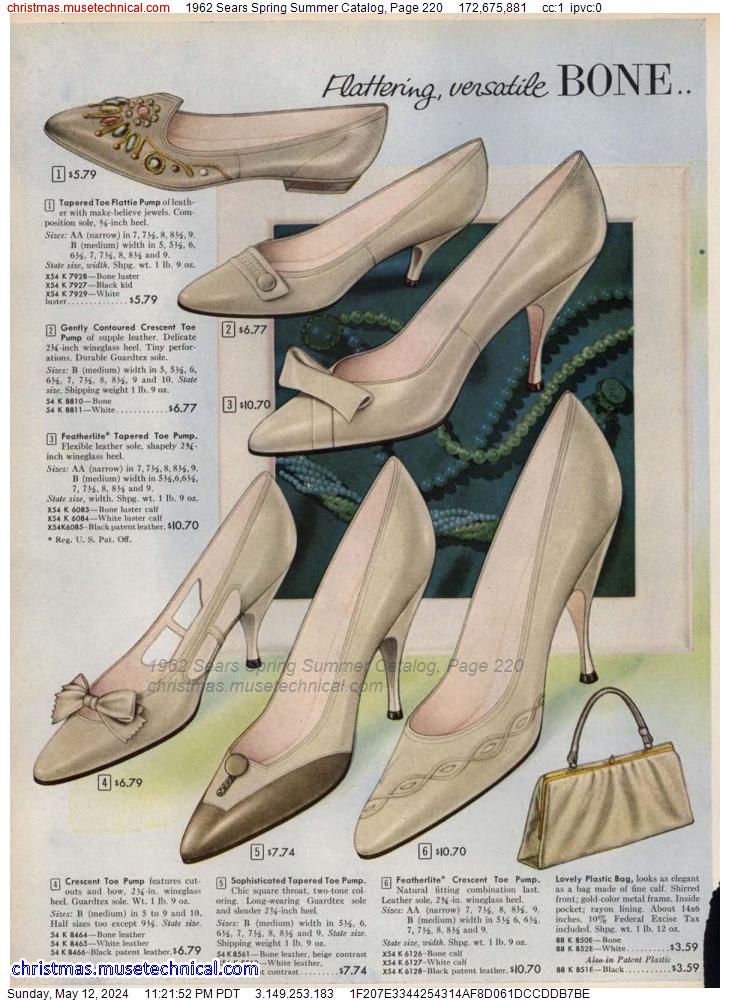 1962 Sears Spring Summer Catalog, Page 220
