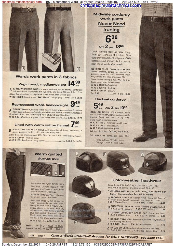 1970 Montgomery Ward Fall Winter Catalog, Page 482