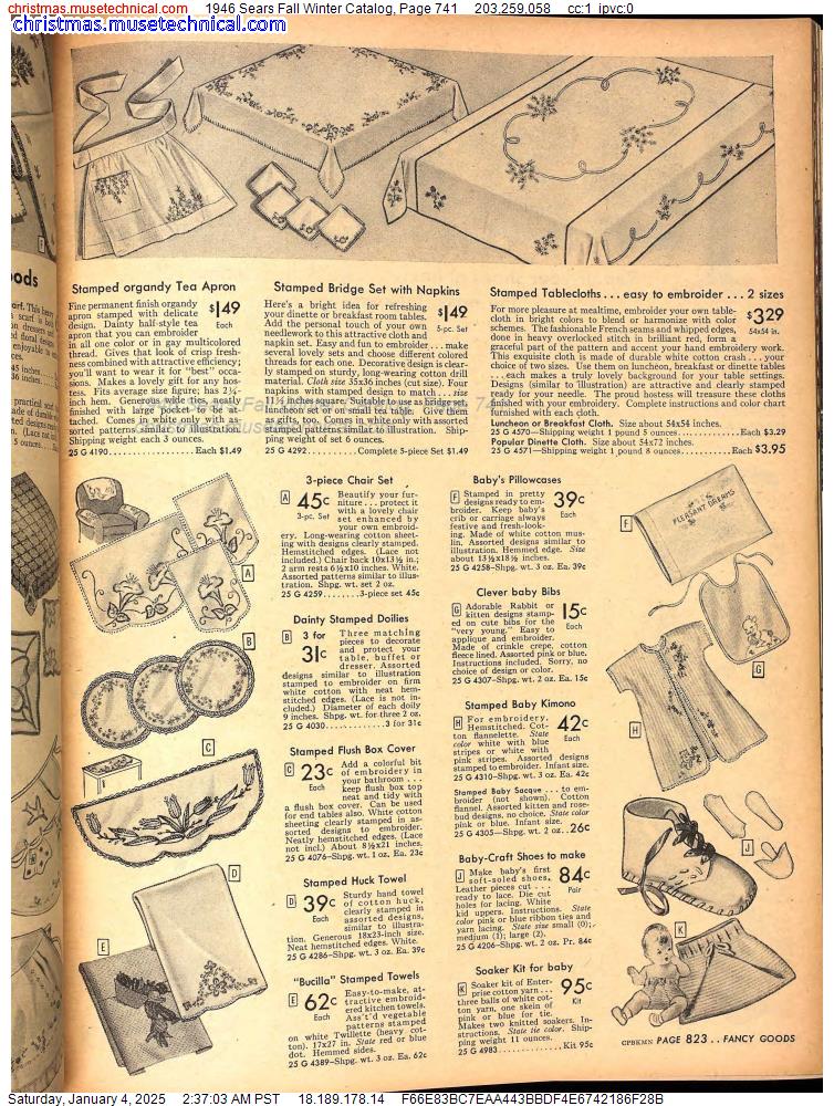 1946 Sears Fall Winter Catalog, Page 741