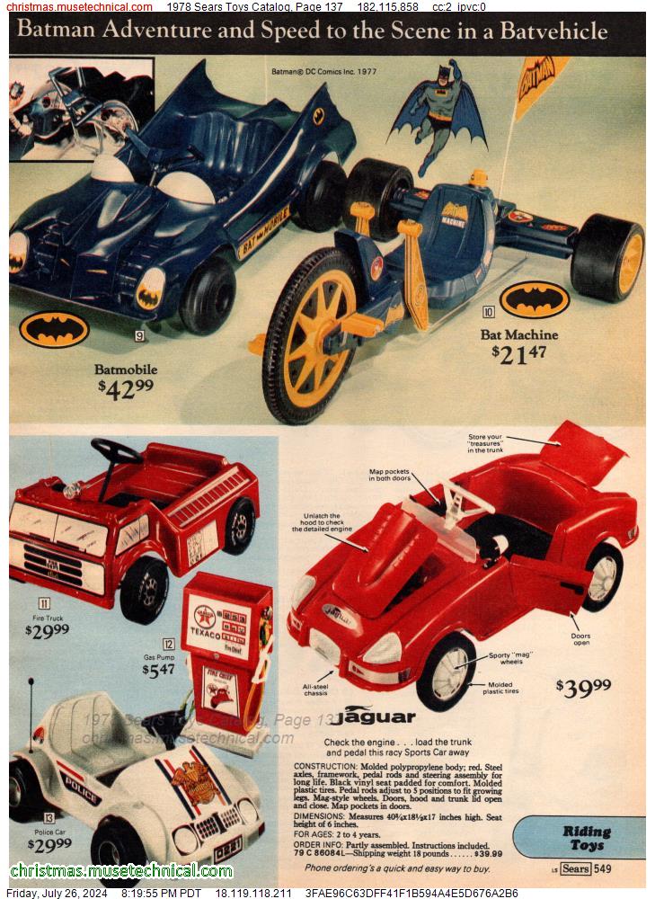 1978 Sears Toys Catalog, Page 137