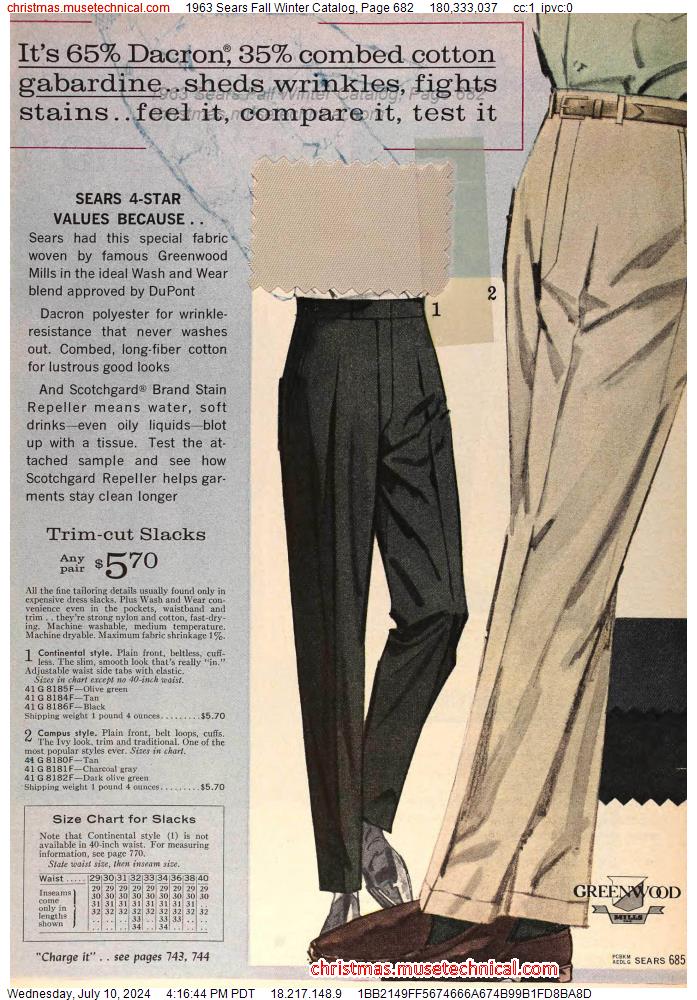 1963 Sears Fall Winter Catalog, Page 682
