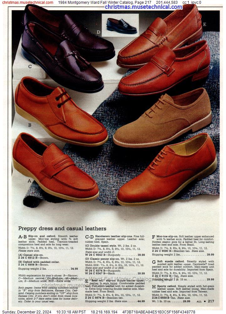 1984 Montgomery Ward Fall Winter Catalog, Page 217