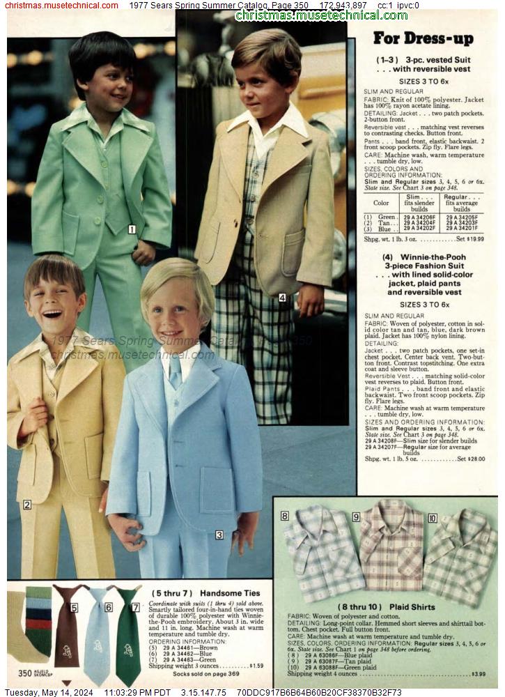 1977 Sears Spring Summer Catalog, Page 350