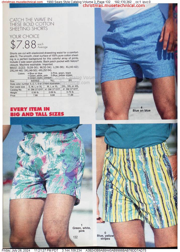 1990 Sears Style Catalog Volume 3, Page 132