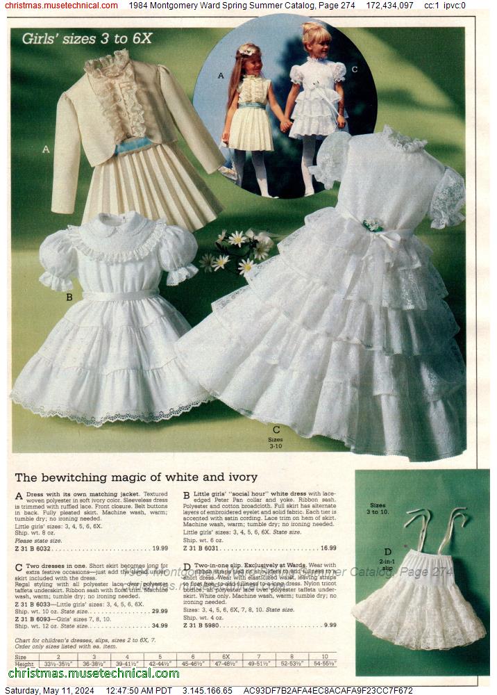 1984 Montgomery Ward Spring Summer Catalog, Page 274