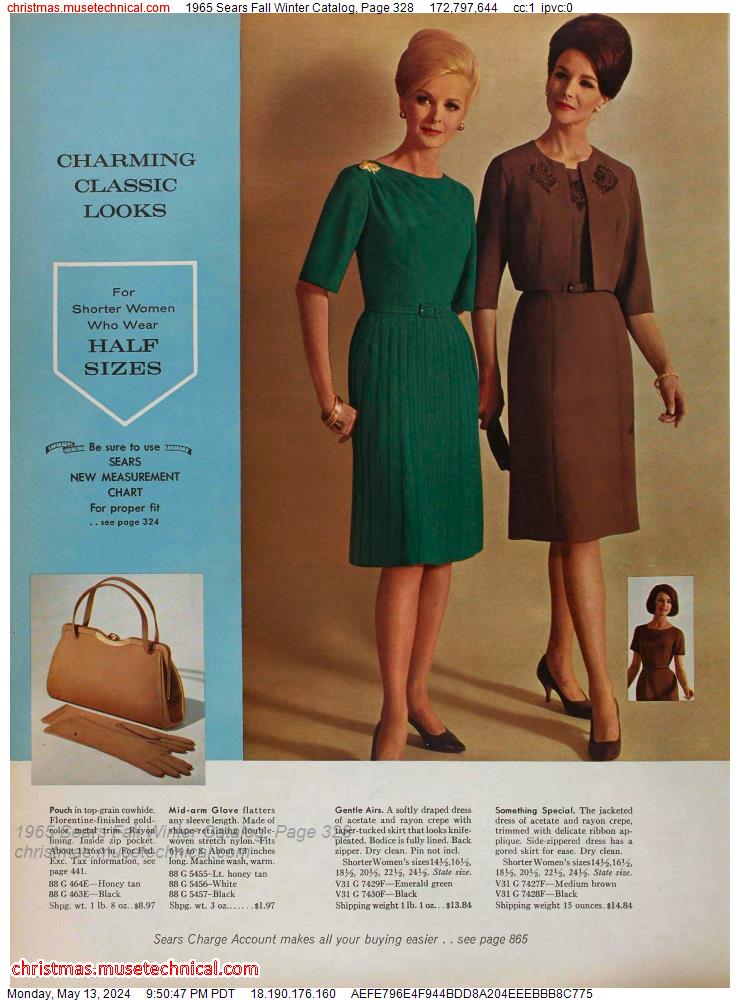 1965 Sears Fall Winter Catalog, Page 328