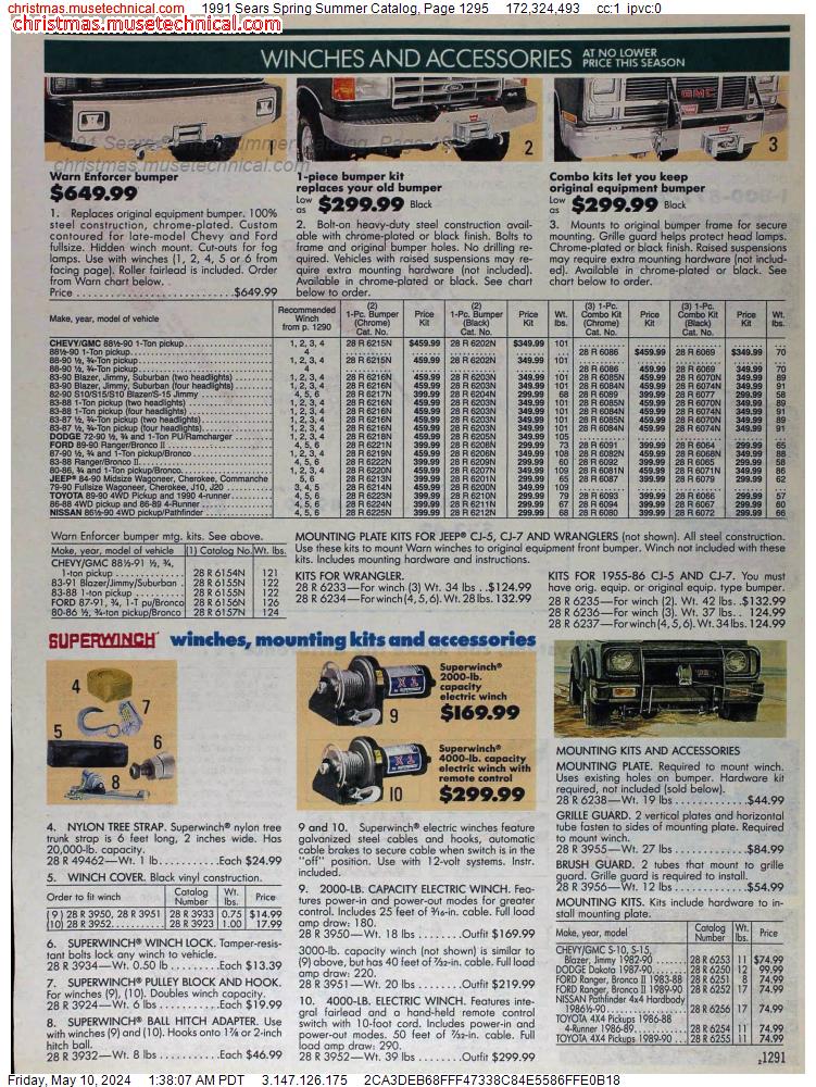 1991 Sears Spring Summer Catalog, Page 1295