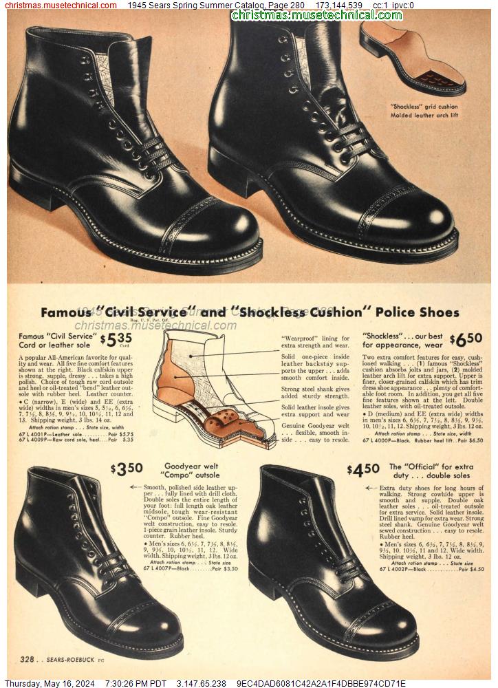 1945 Sears Spring Summer Catalog, Page 280
