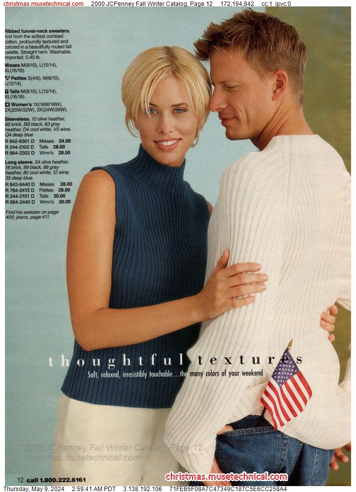 2000 JCPenney Fall Winter Catalog, Page 12