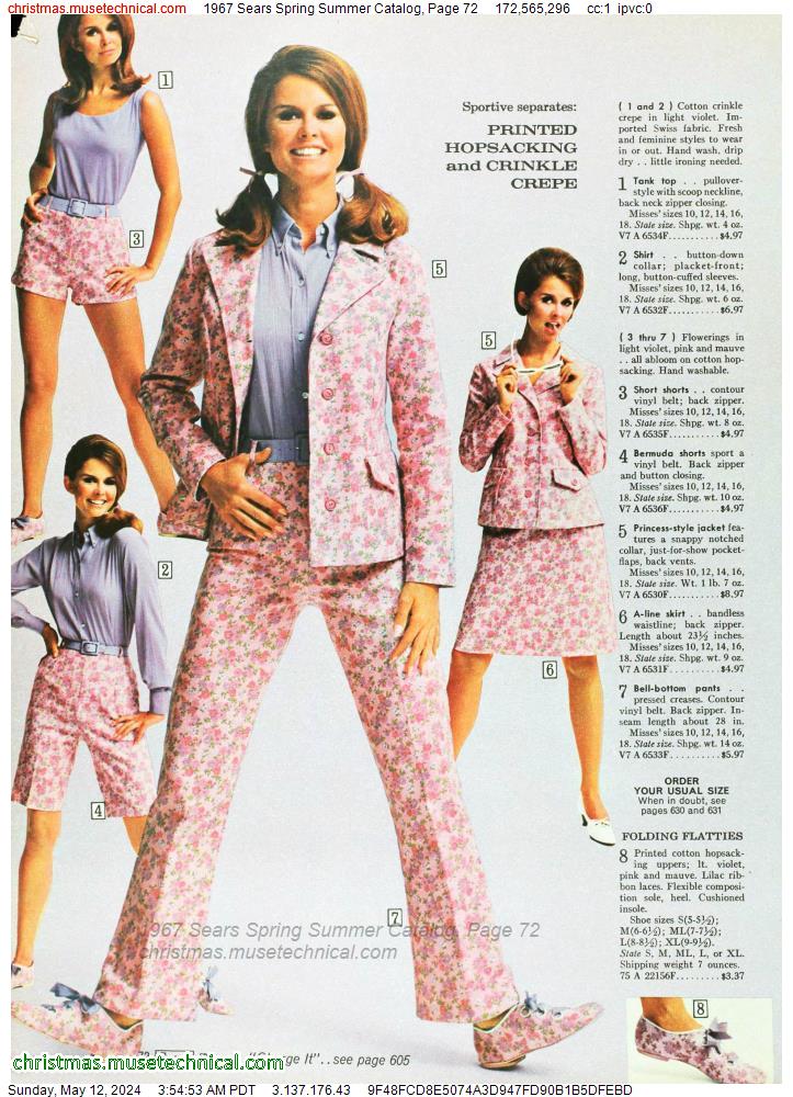 1967 Sears Spring Summer Catalog, Page 72