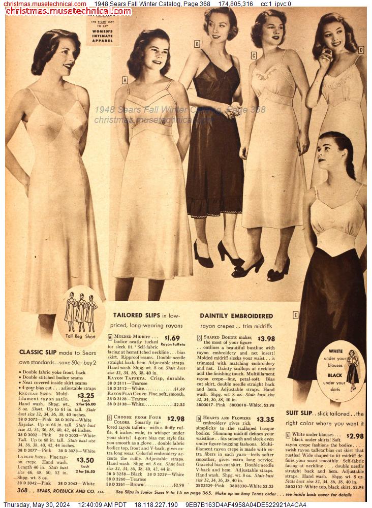 1948 Sears Fall Winter Catalog, Page 368