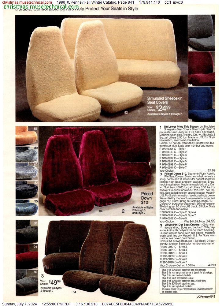 1990 JCPenney Fall Winter Catalog, Page 841