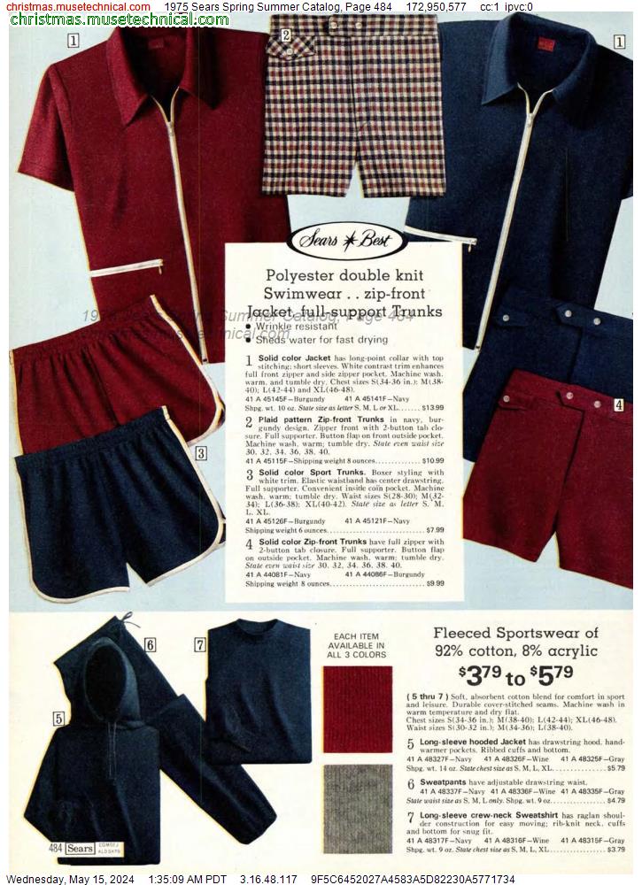 1975 Sears Spring Summer Catalog, Page 484