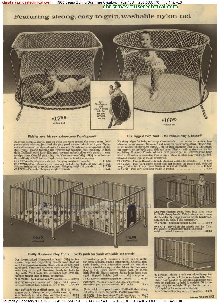 1960 Sears Spring Summer Catalog, Page 433