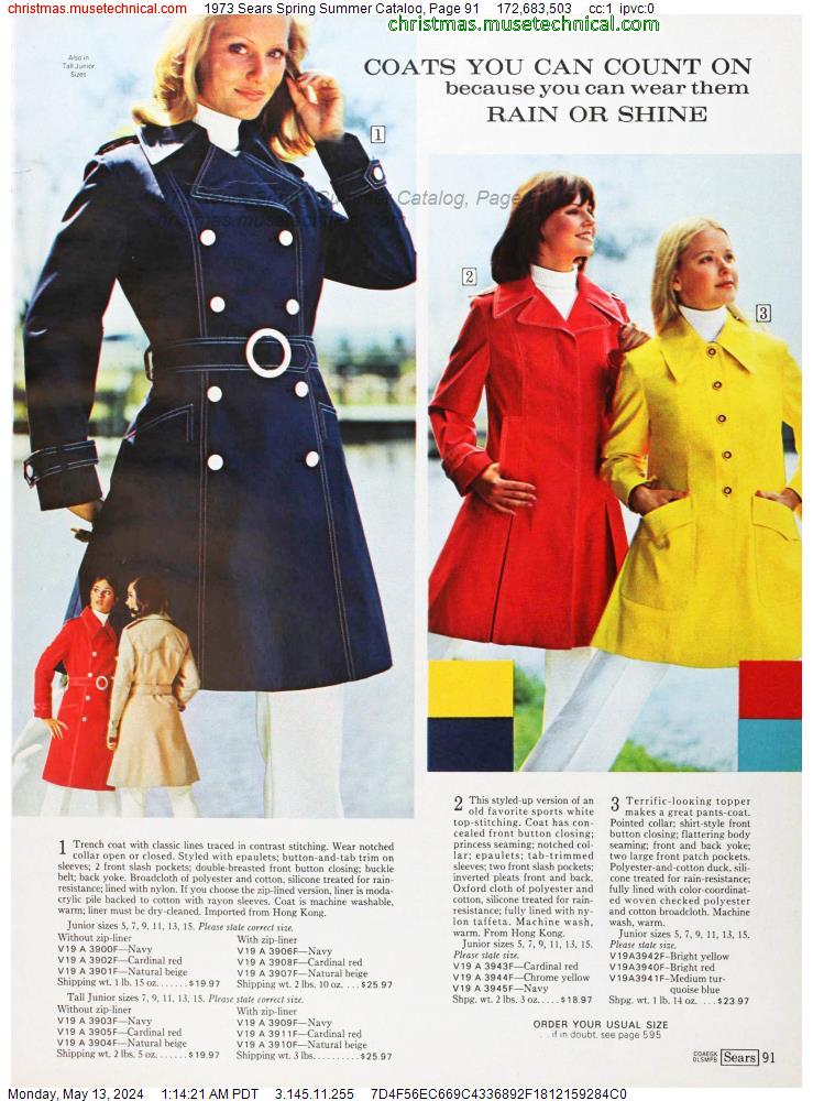 1973 Sears Spring Summer Catalog, Page 91