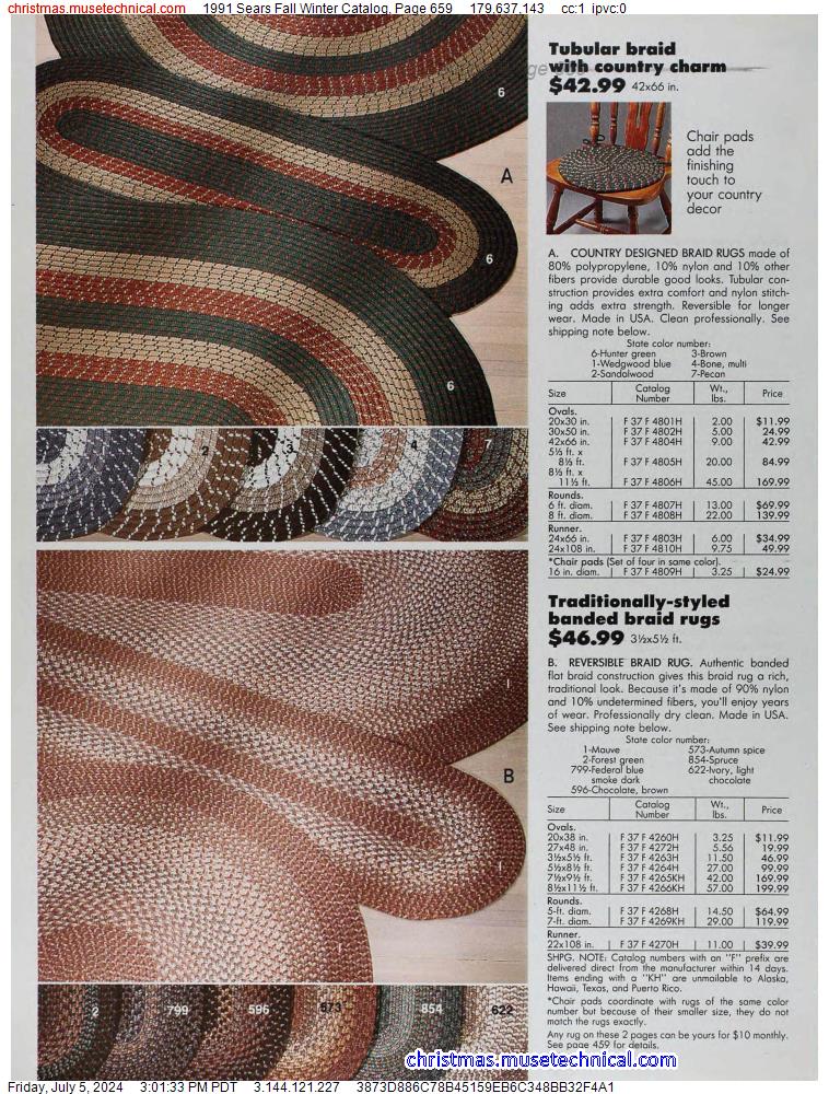1991 Sears Fall Winter Catalog, Page 659