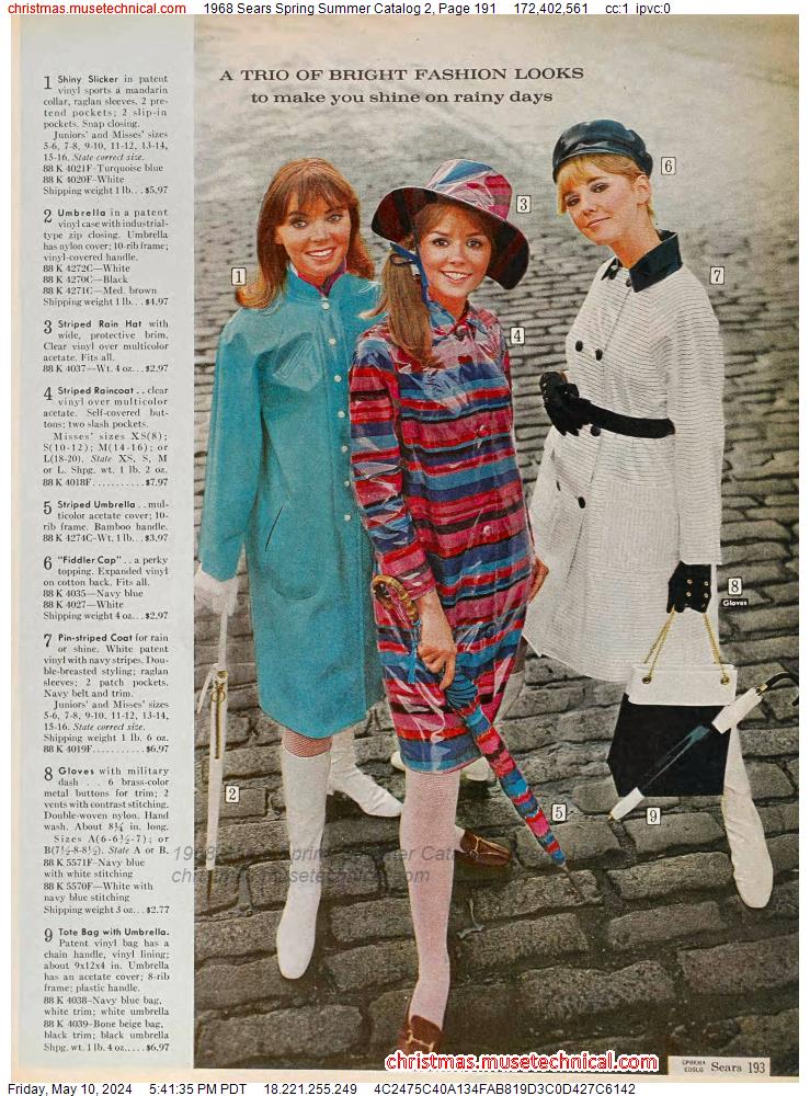 1968 Sears Spring Summer Catalog 2, Page 191