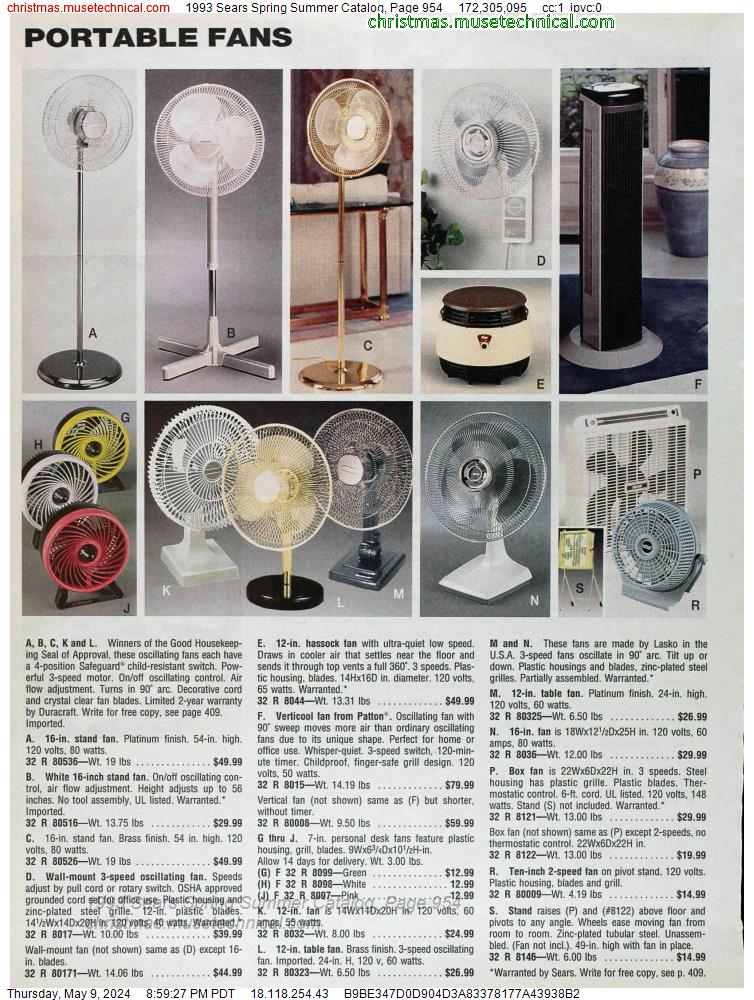 1993 Sears Spring Summer Catalog, Page 954
