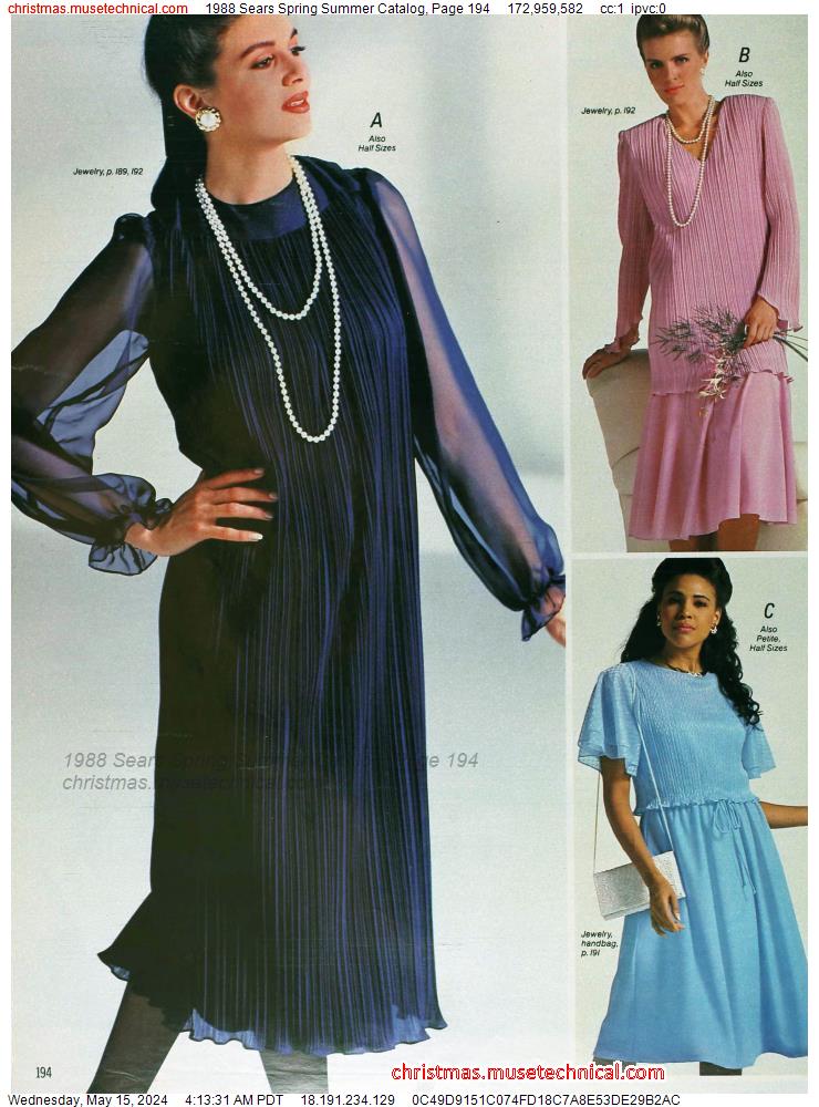 1988 Sears Spring Summer Catalog, Page 194