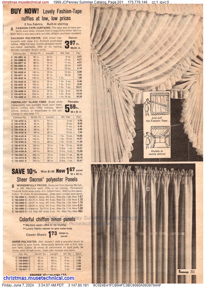 1969 JCPenney Summer Catalog, Page 201
