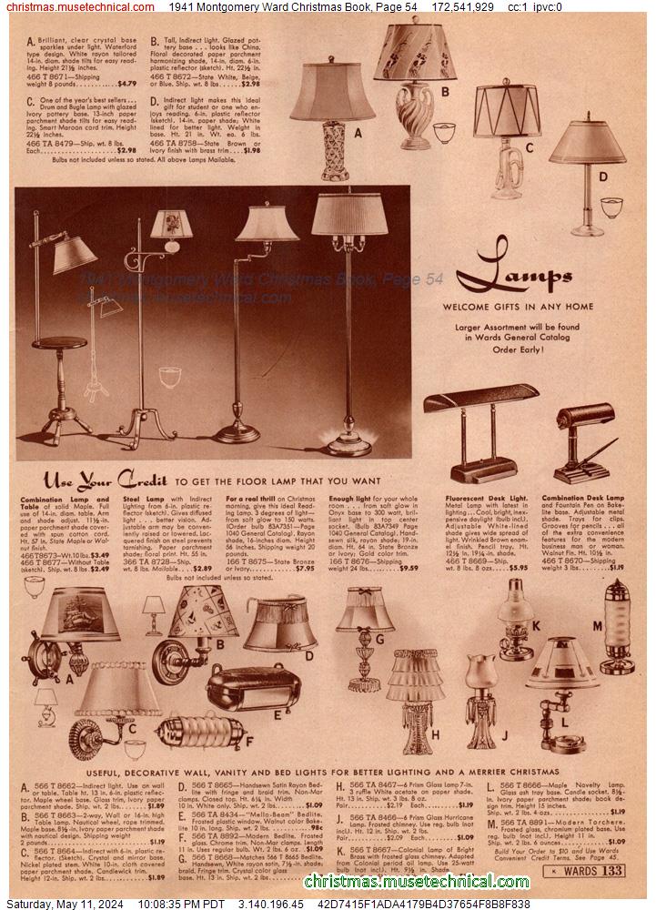 1941 Montgomery Ward Christmas Book, Page 54