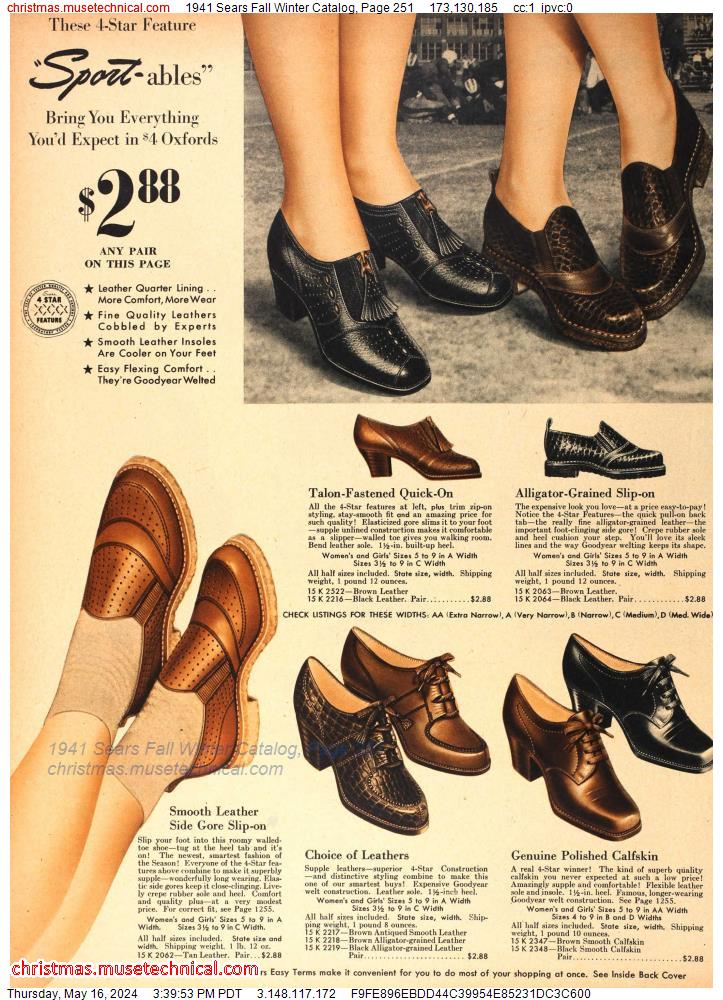 1941 Sears Fall Winter Catalog, Page 251