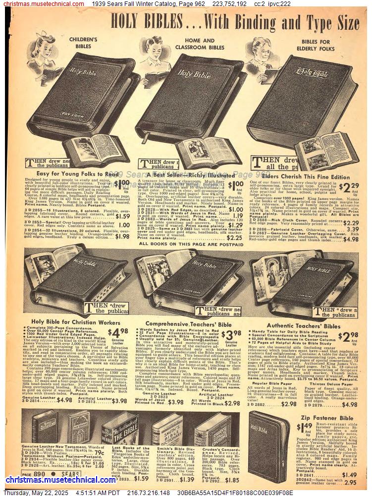 1939 Sears Fall Winter Catalog, Page 962