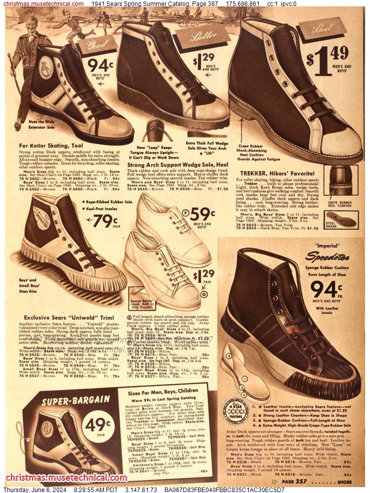 1941 Sears Spring Summer Catalog, Page 387