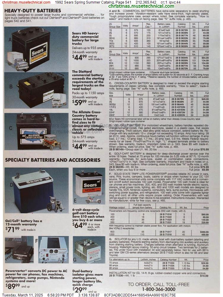 1992 Sears Spring Summer Catalog, Page 541