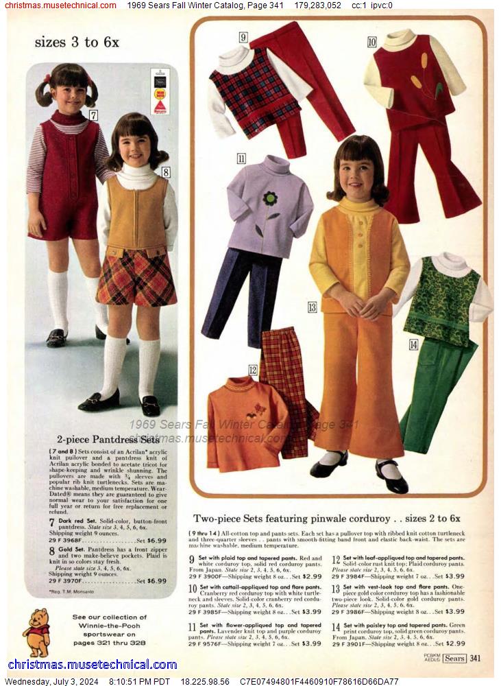 1969 Sears Fall Winter Catalog, Page 341