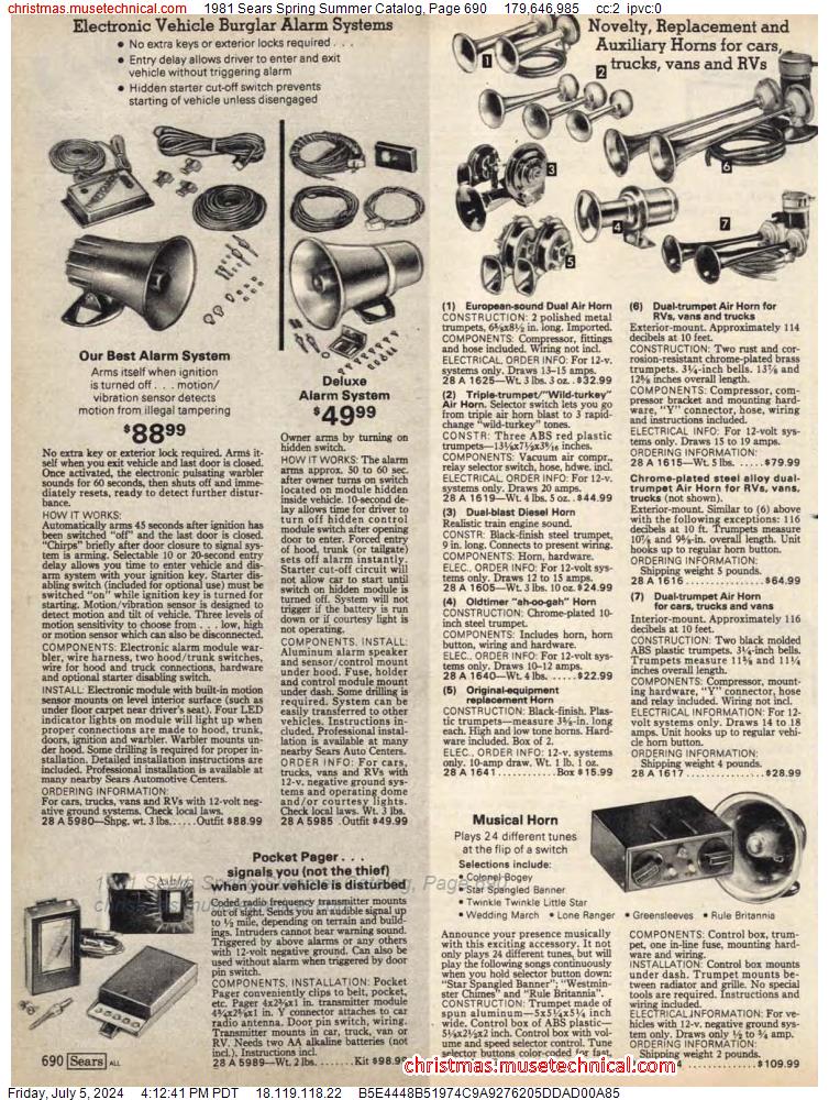 1981 Sears Spring Summer Catalog, Page 690