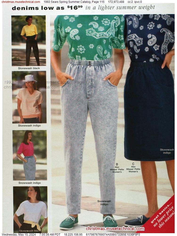 1993 Sears Spring Summer Catalog, Page 115 - Catalogs & Wishbooks