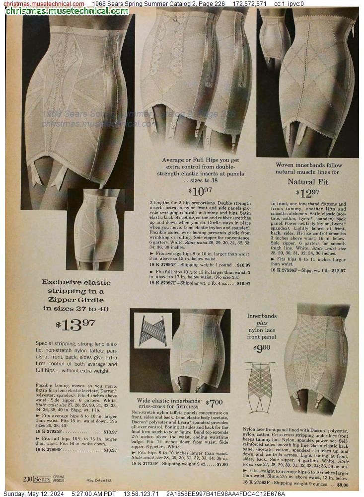 1968 Sears Spring Summer Catalog 2, Page 226